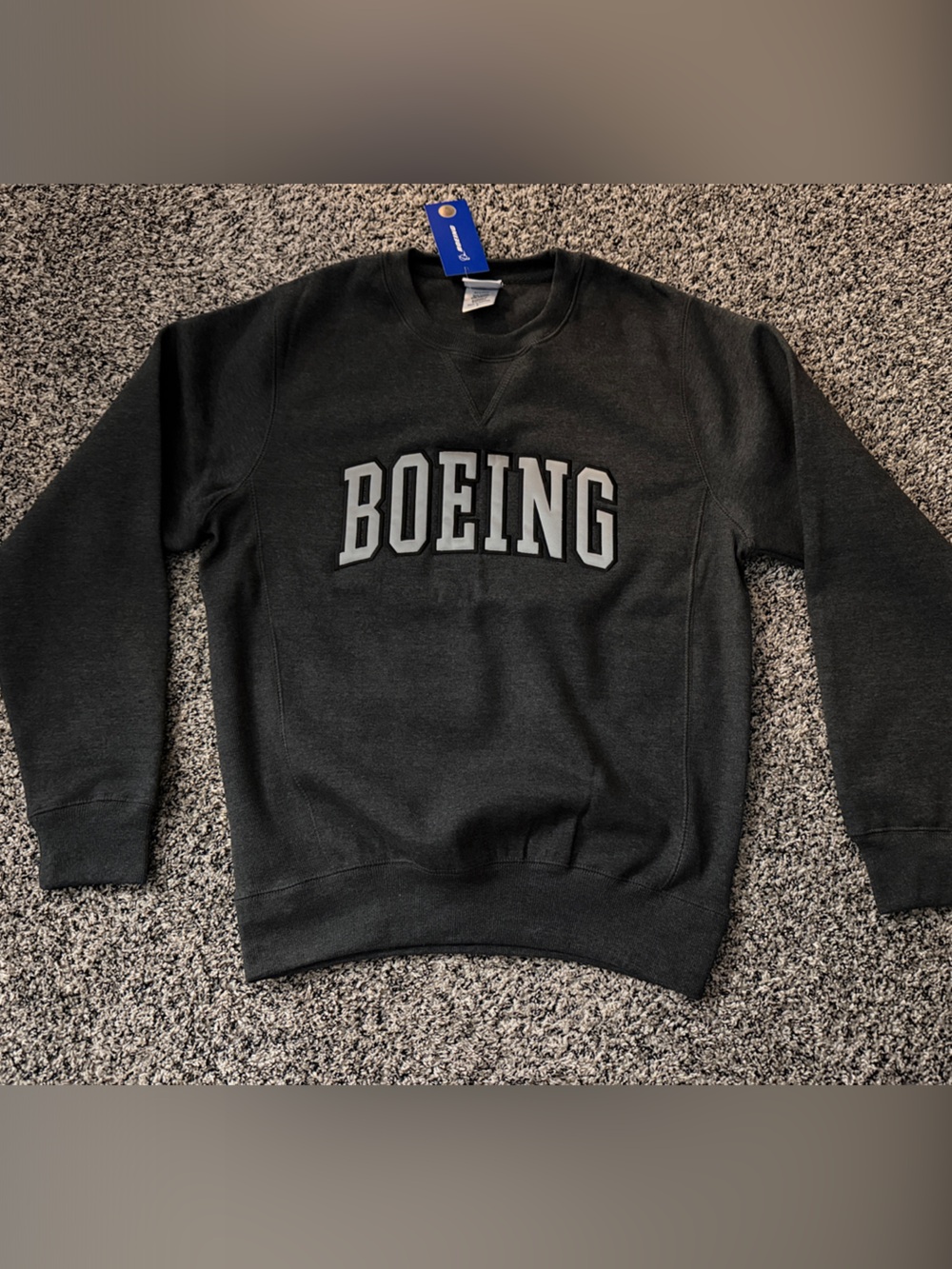 Boeing Men's Black Crewneck Sweatshirt
